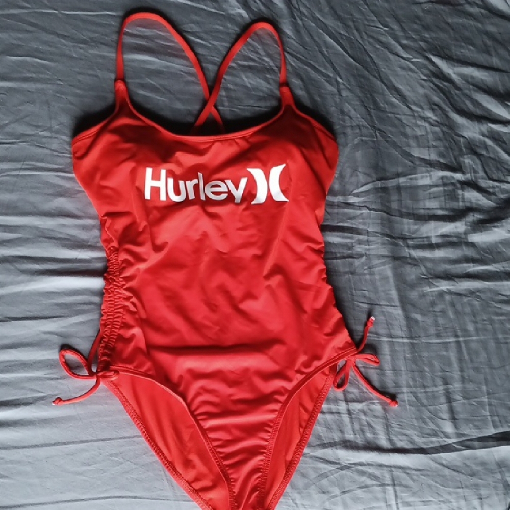 Hurley Vibrant Red One-Piece Swimsuit